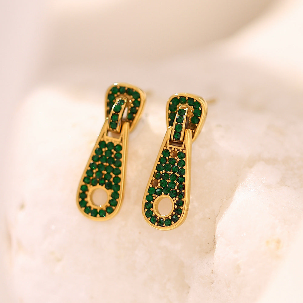 Luli Green Earrings